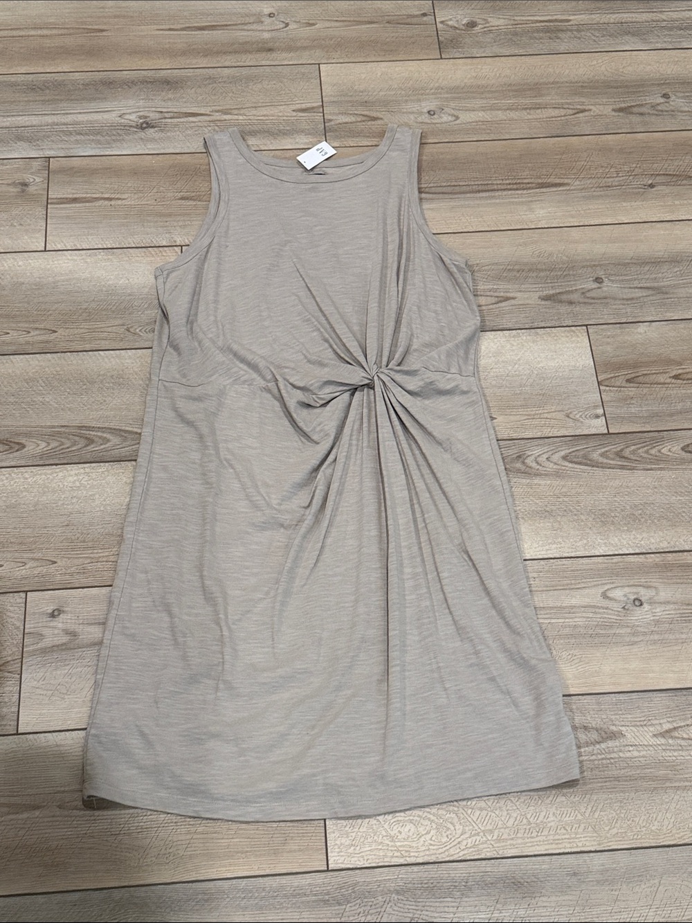 Gap Sleeveless Knot Front Shift Dress - Light Taupe